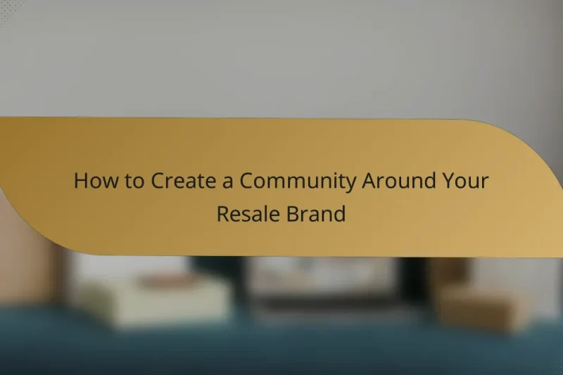 How to Create a Community Around Your Resale Brand